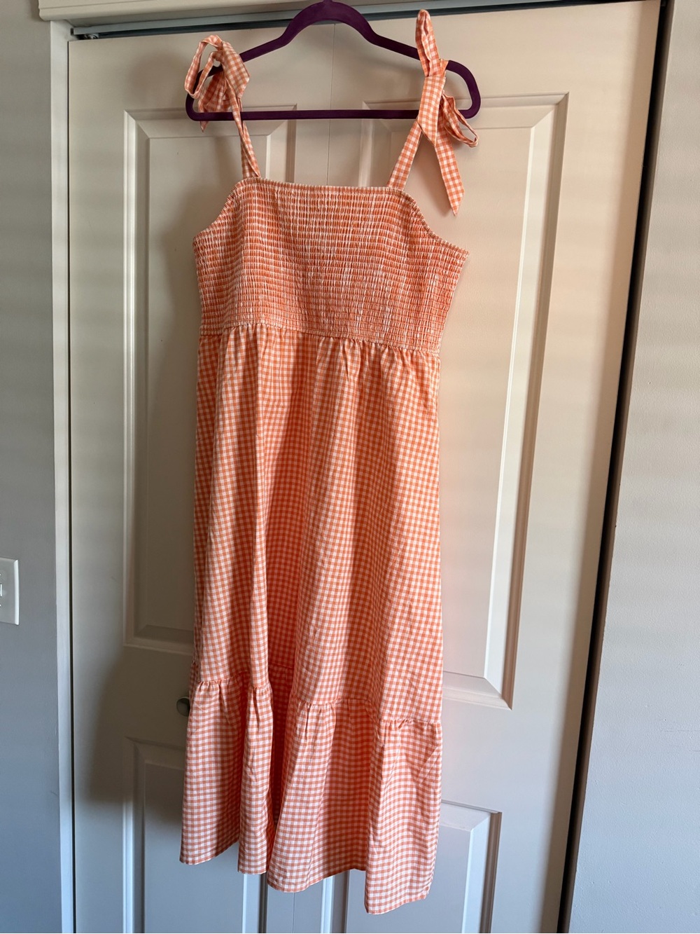 Modcloth Princess Highway Gingham Midi Dress